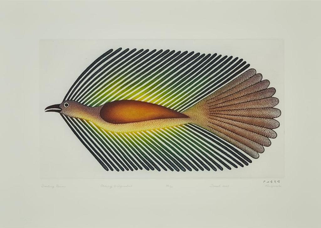Kenojuak Ashevak (1927-2013) - Darting Raven