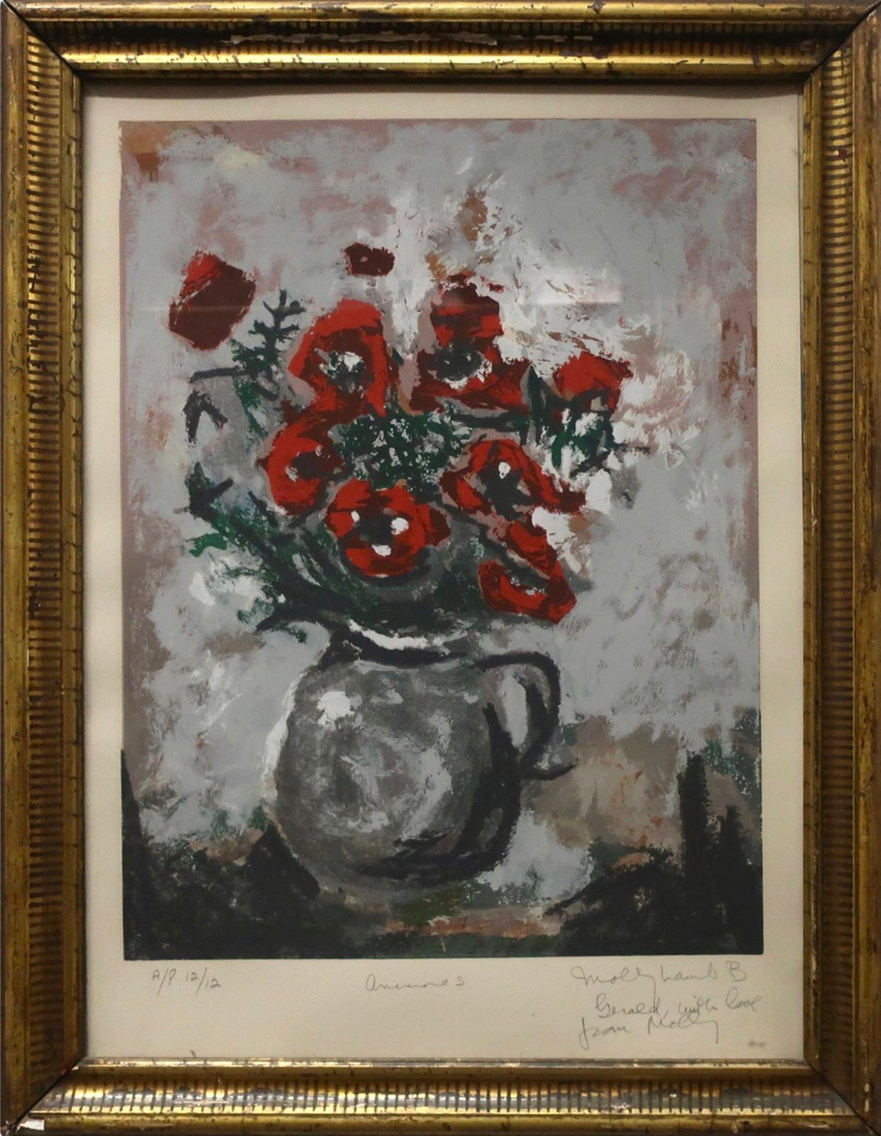Molly Joan Lamb Bobak (1922-2014) - Anemones