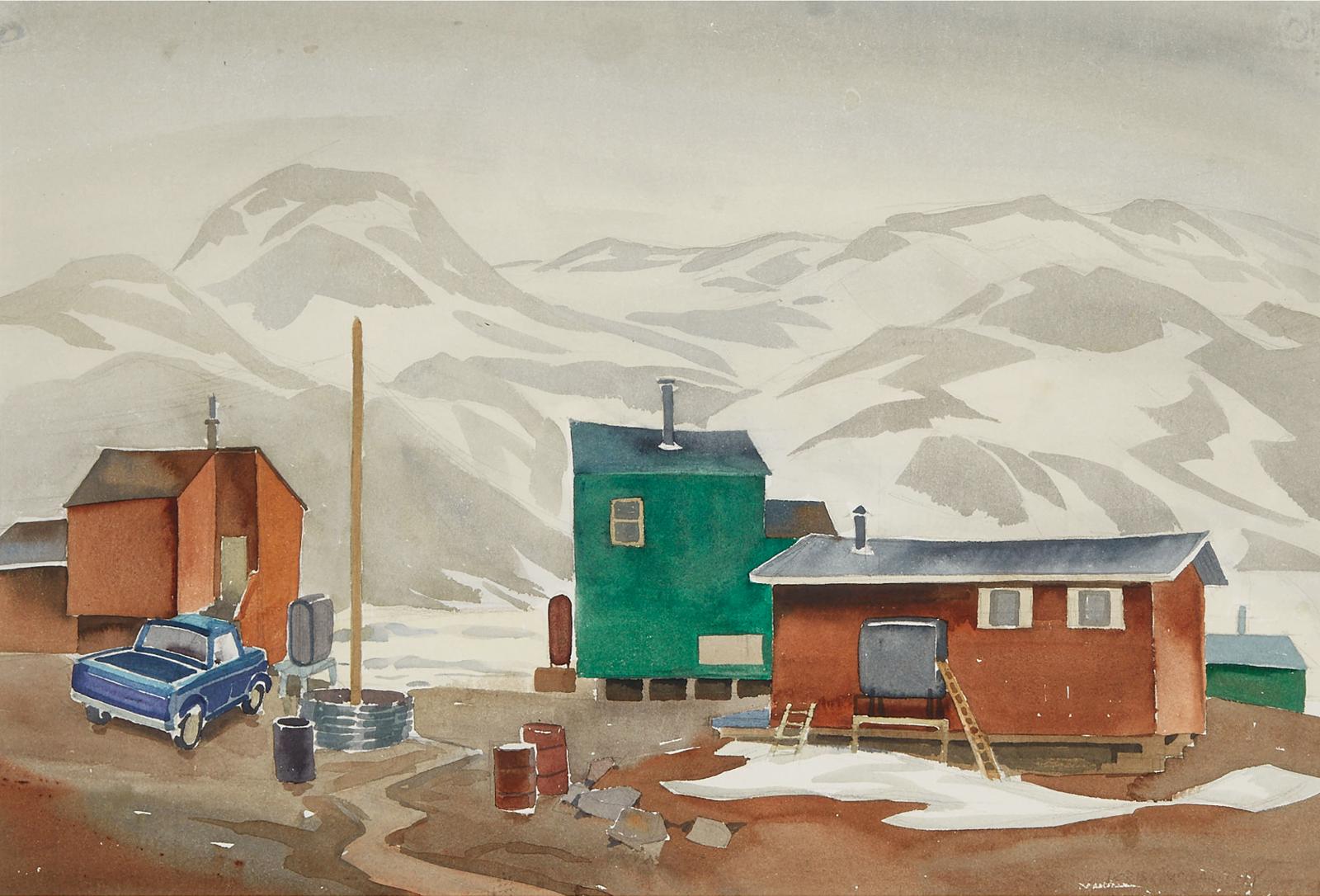 Doris Jean McCarthy (1910-2010) - Snowy Morning From Lake Harbour, 1984