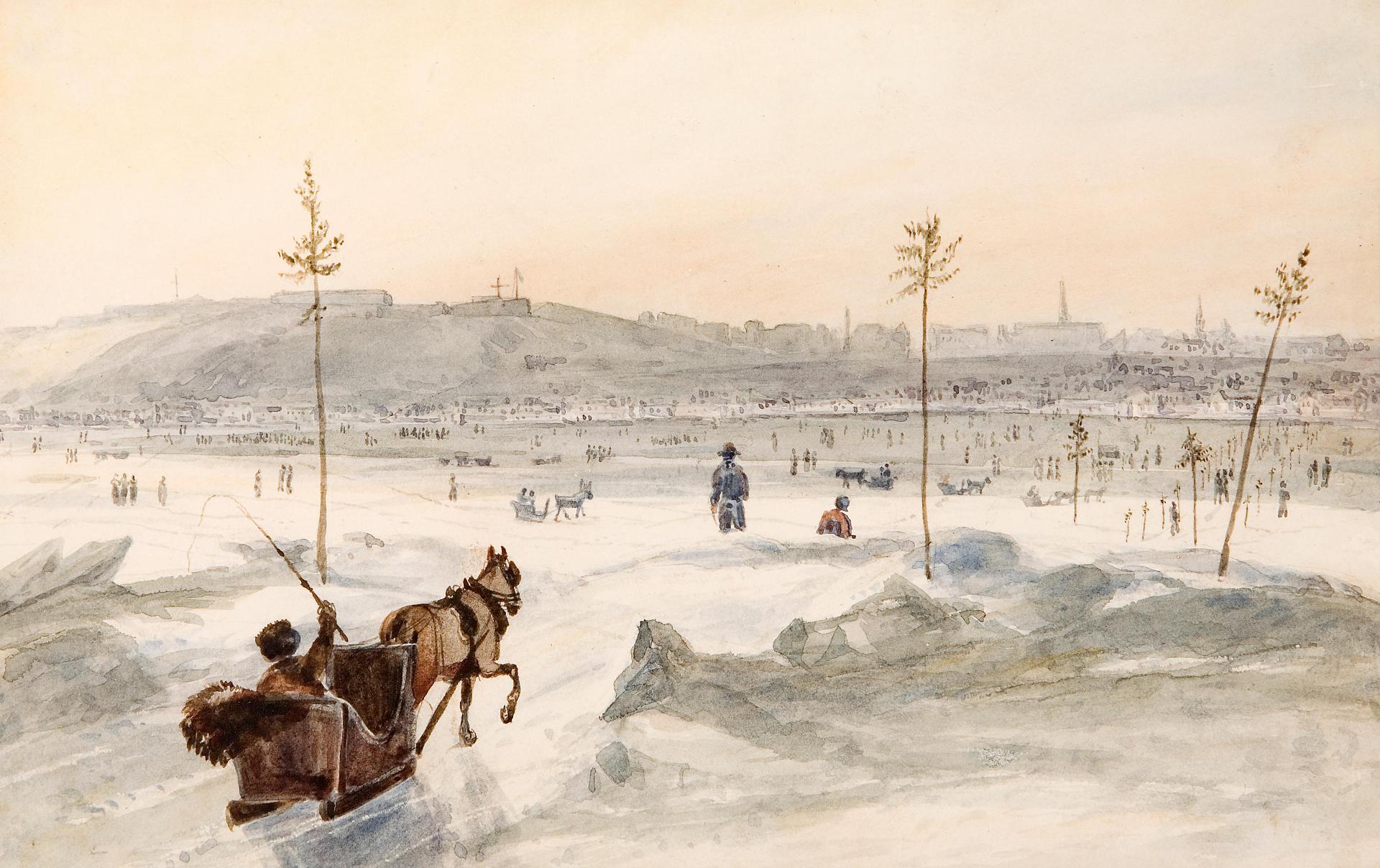 James Pattison Cockburn (1778-1847) - Quebec from Point Levi
