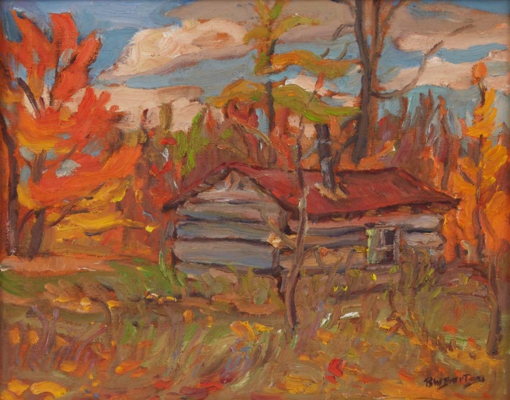 Ralph Wallace Burton (1905-1983) - Log Cabin in the Woods