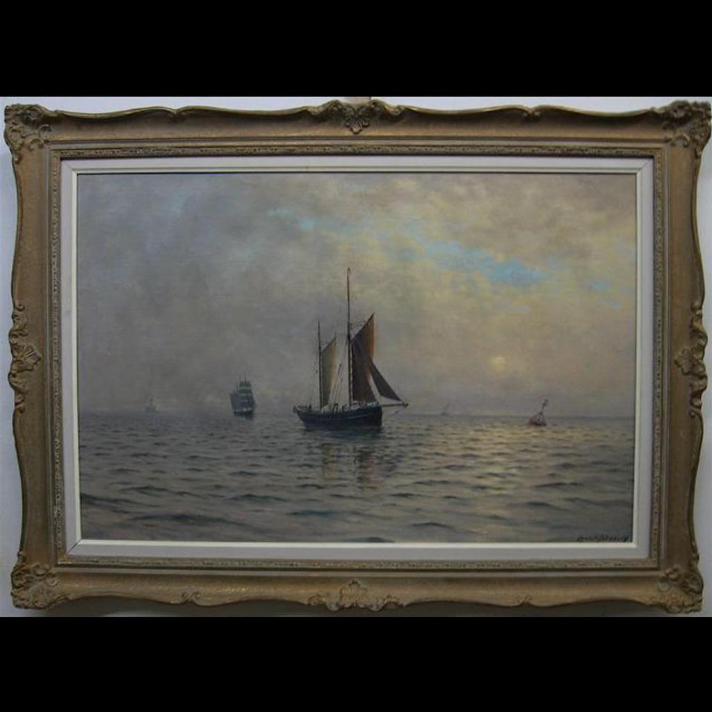 Lauritz Sorensen (1882-1968) - Ships At Dusk