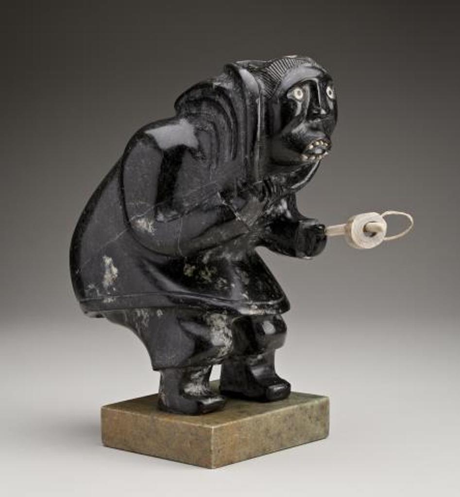 Samuel Nahaulaituq (1923-1999) - Man Playing Ajagaq Game