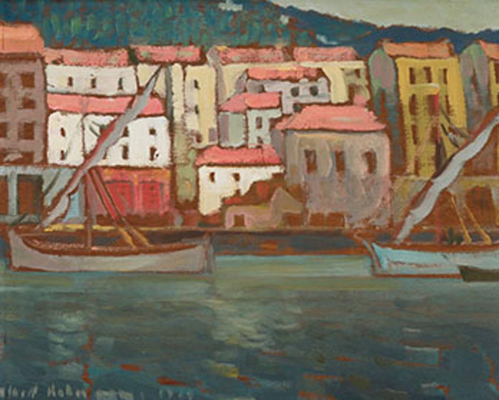 Albert Henry Robinson (1881-1956) - Old Harbour at Nice