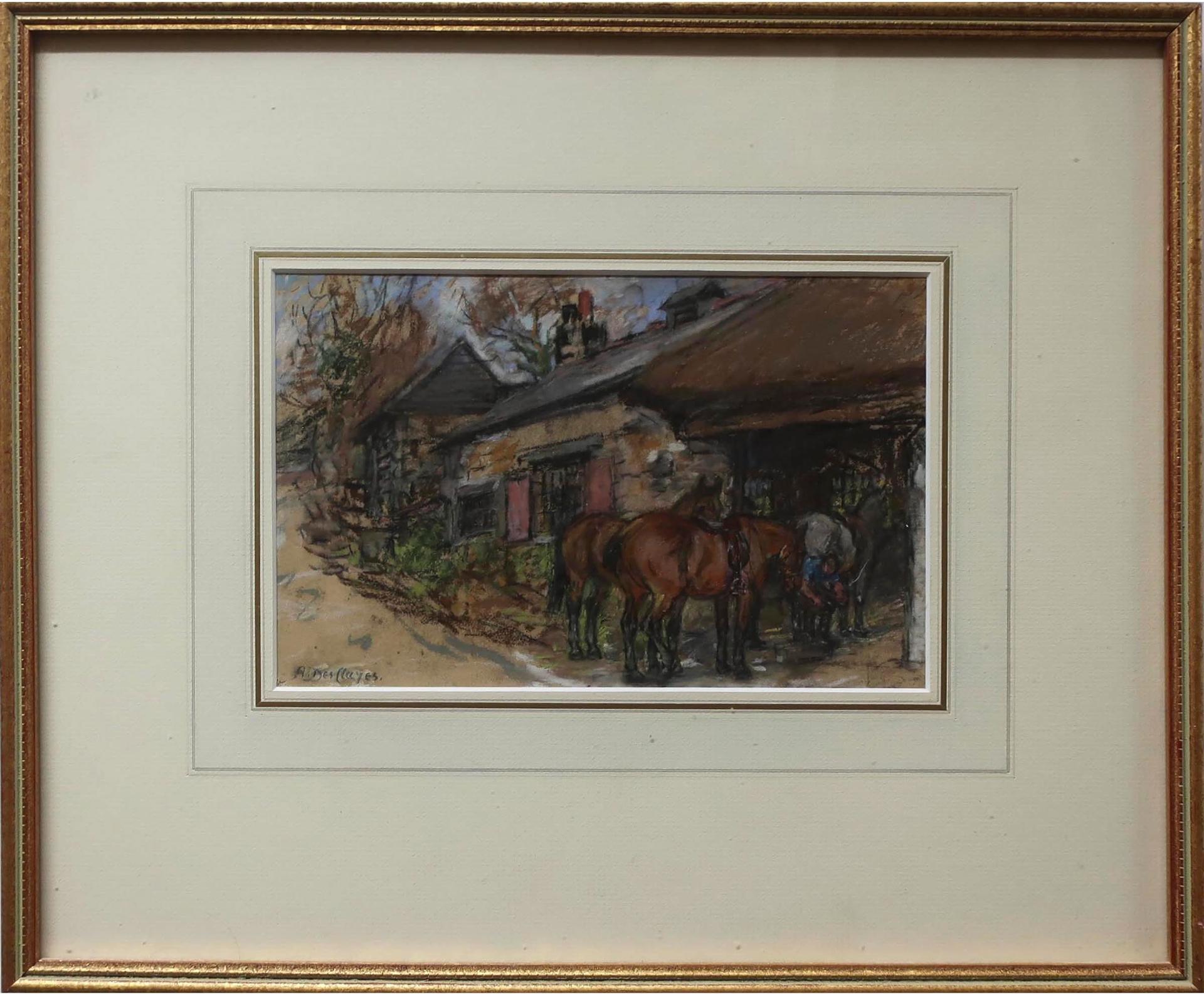 Alice Des Clayes (1891-1971) - Untitled (The Blacksmith's Shop)