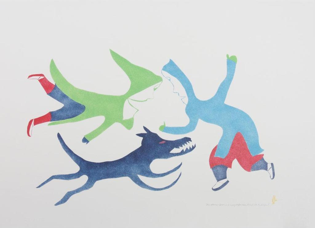 Myra Kukiiyaut (1929-2006) - The Shaman Becomes A Wolf