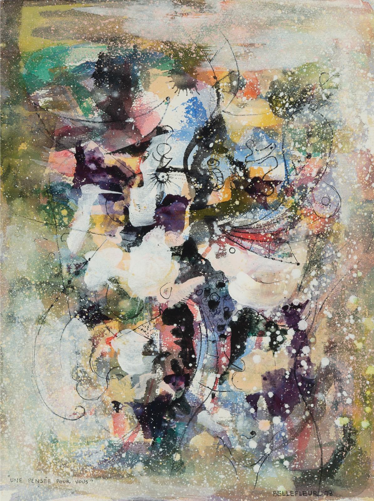 Léon Bellefleur (1910-2007) - Une Pensée Pour Vous, 1978