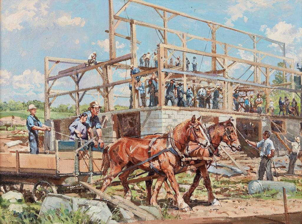 Peter Etril Snyder (1944-2017) - The Barn Raising