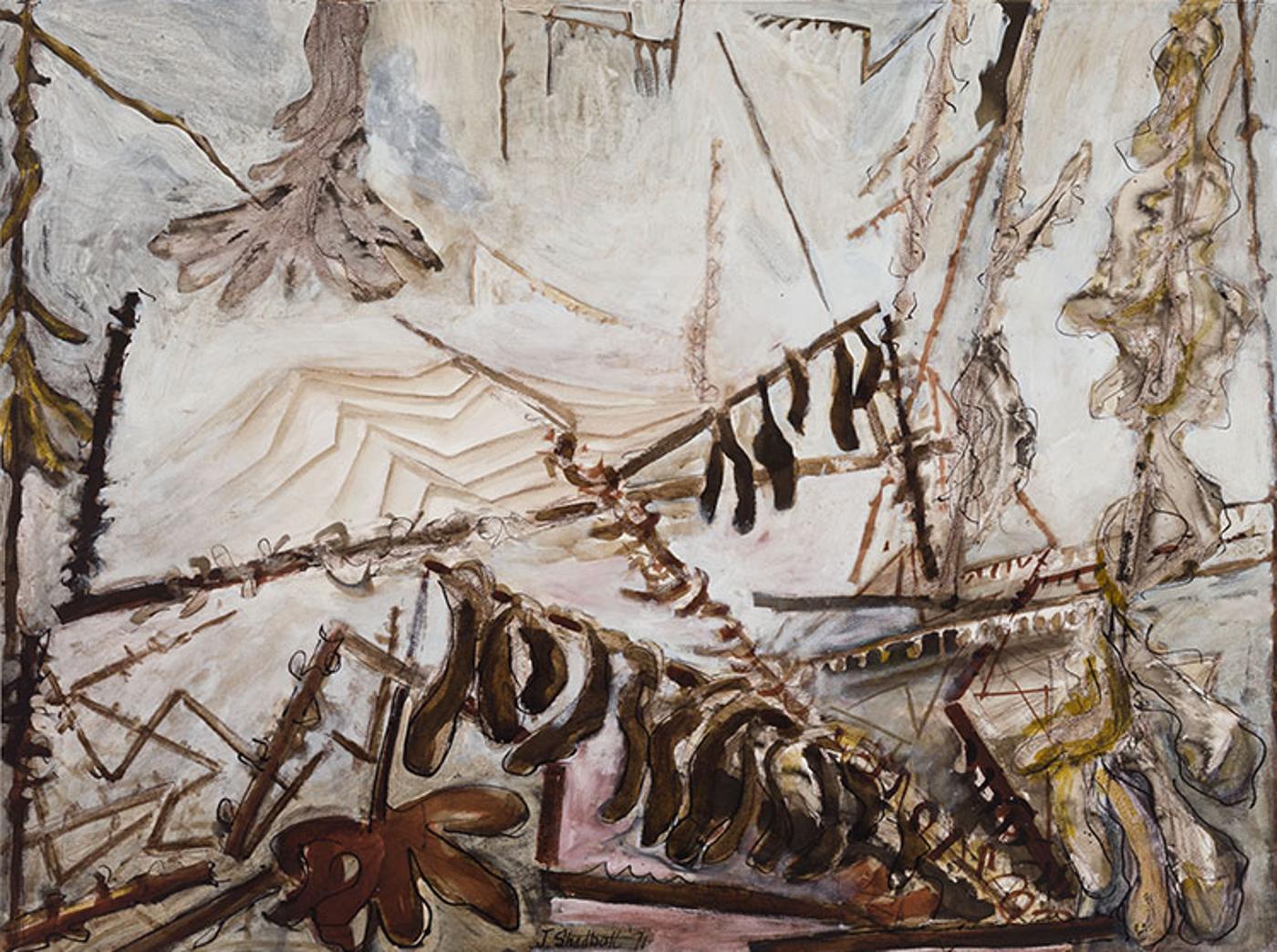 Jack Leaonard Shadbolt (1909-1998) - Architecture of a Winter Garden #3