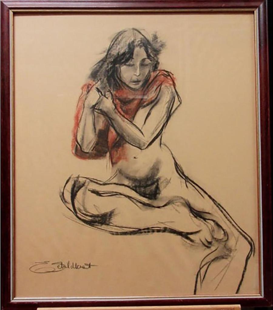 Ellen Schildkraut - Seated Nude Dressing