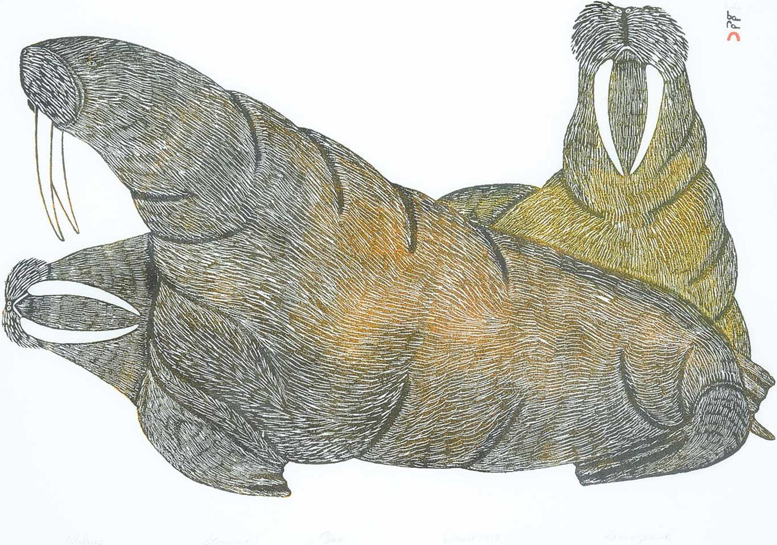 Pootoogook (1887-1958) - Walrus #58/200