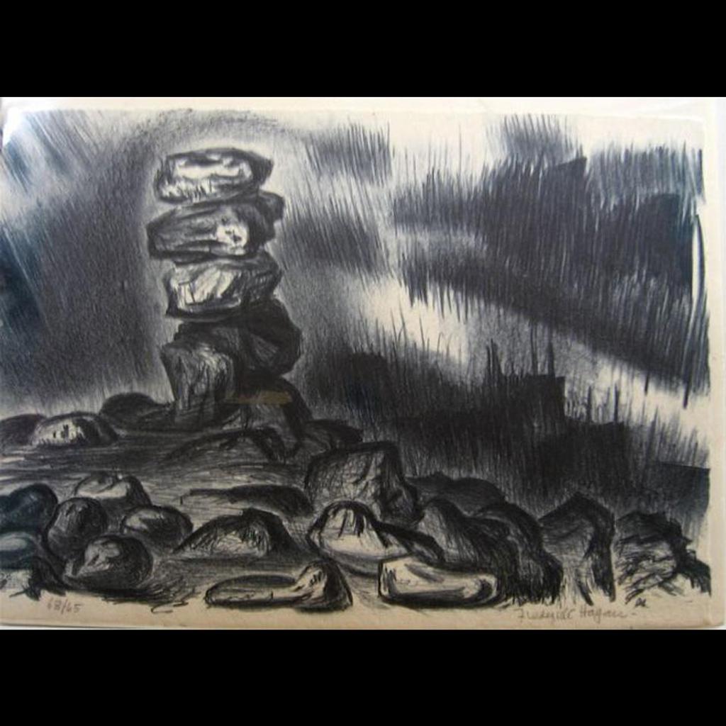 Frederick Hagan (1918-2003) - Rock Sculpture; Getting The Mail; Orchard