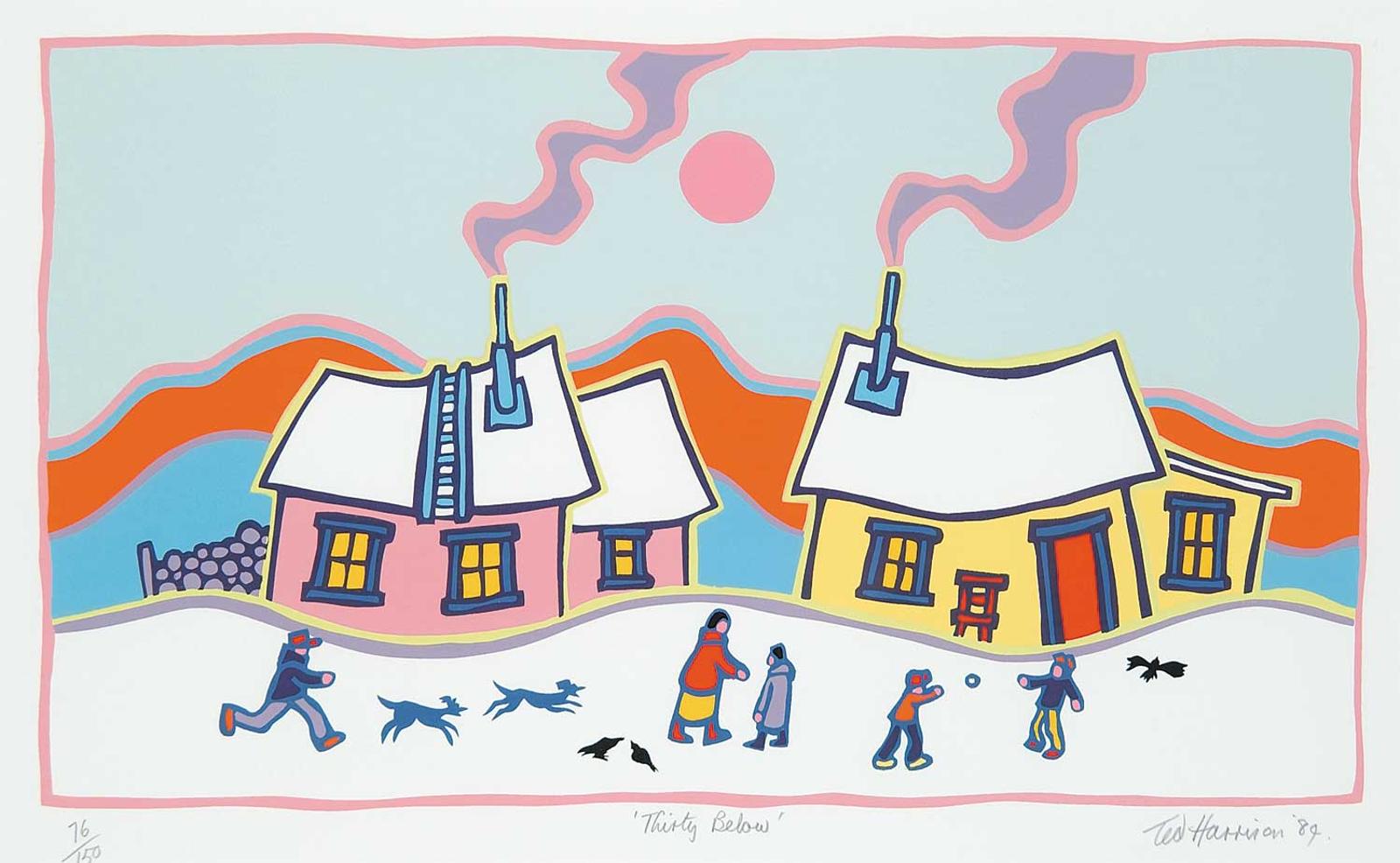 Ted Harrison (1926-2015) - Thirty Below #76/150