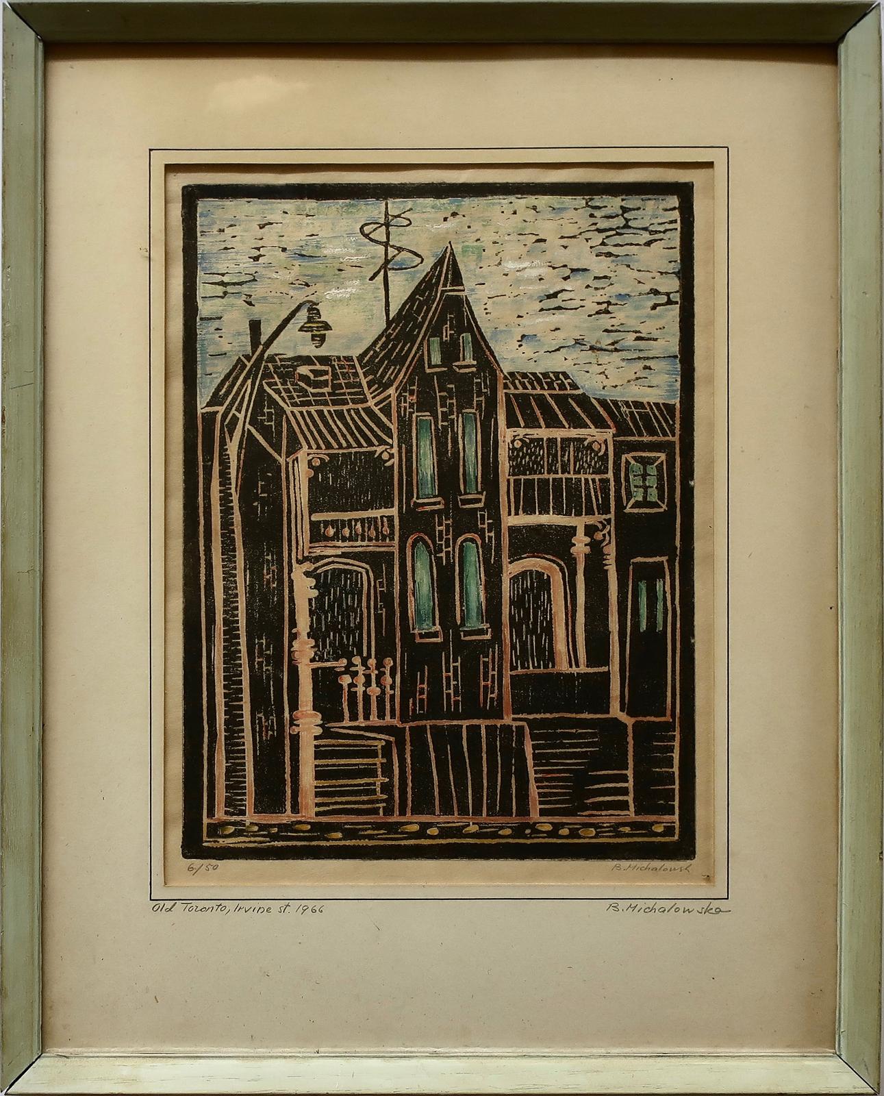 Bronislawa (Bronka) Michalowska (1915-2014) - Old Toronto, Irivine Street, 1966