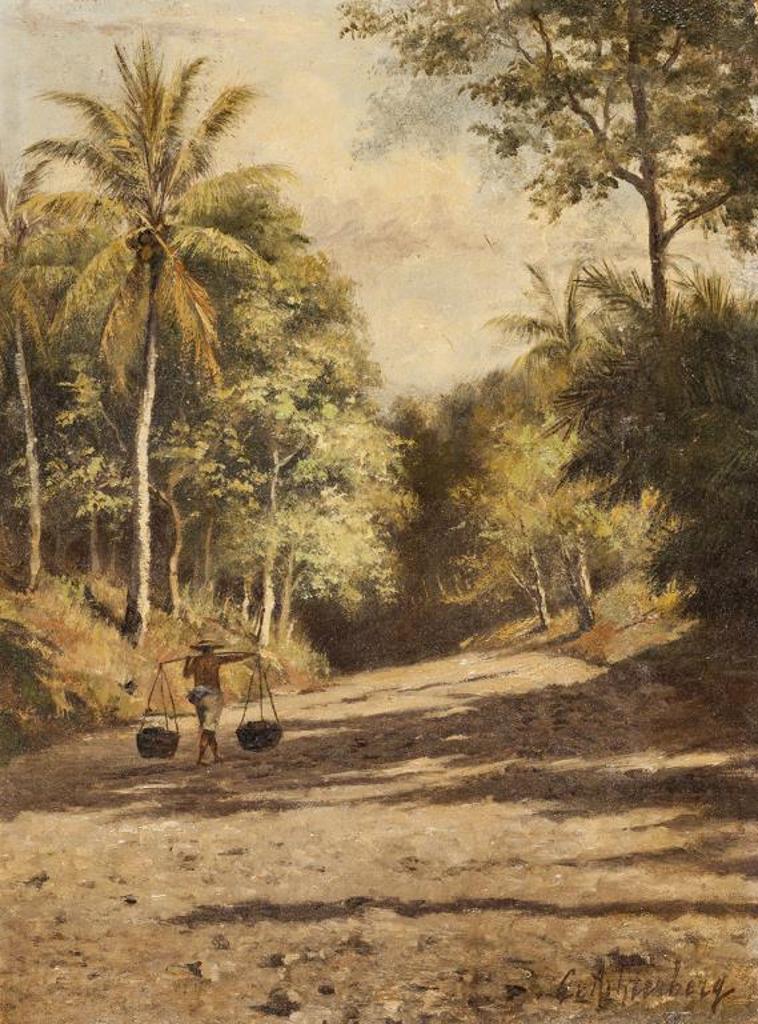 Gerard Van Achterberg (1872-1953) - Carrying Water, Indonesia