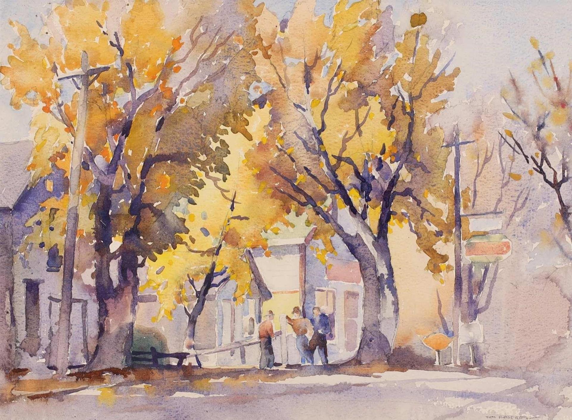 Thomas Keith (Tom) Roberts (1909-1998) - Village In Autumn; 1944