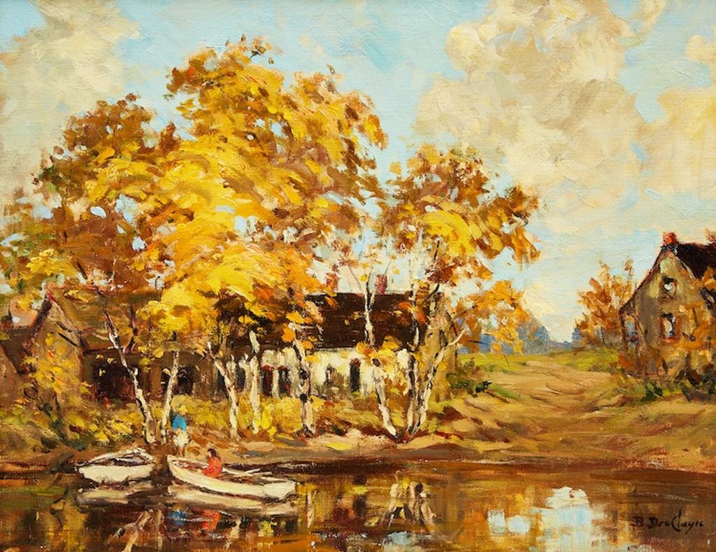 Berthe Des Clayes (1877-1968) - Silver Birches by the River