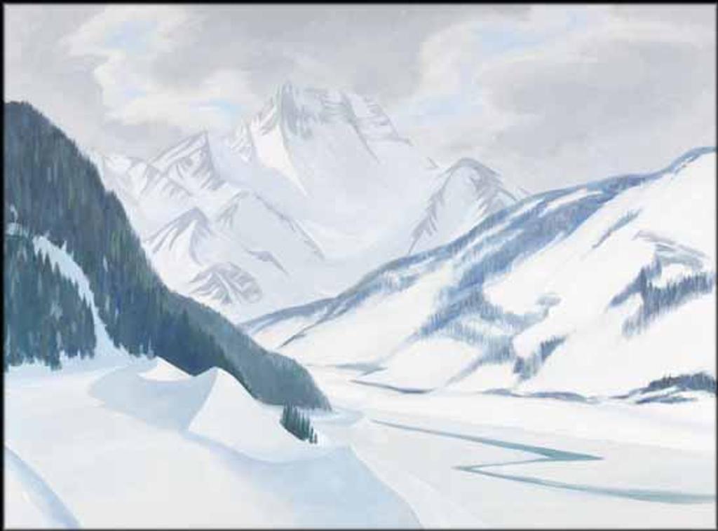 Doris Jean McCarthy (1910-2010) - Mount Athabaska from the JB Highway