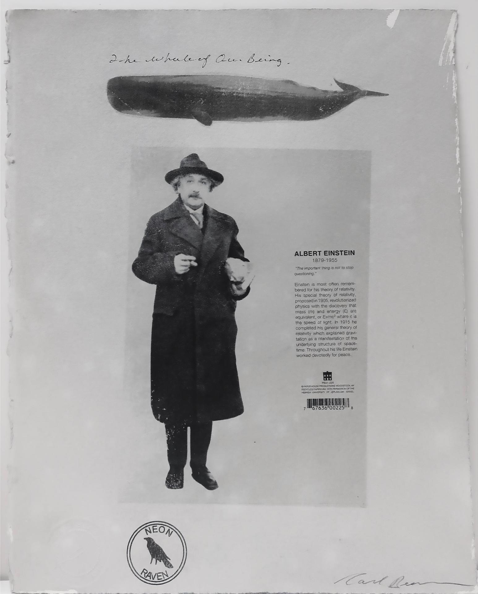 Carl Beam (1943-2005) - The Whale Of Our Being (Albert Einstein)