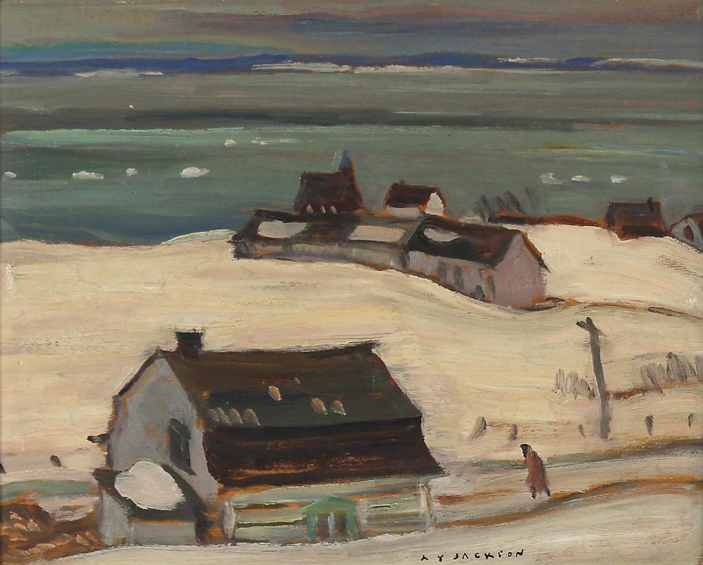 Alexander Young (A. Y.) Jackson (1882-1974) - Grey Day, Port Au Persil; 1947