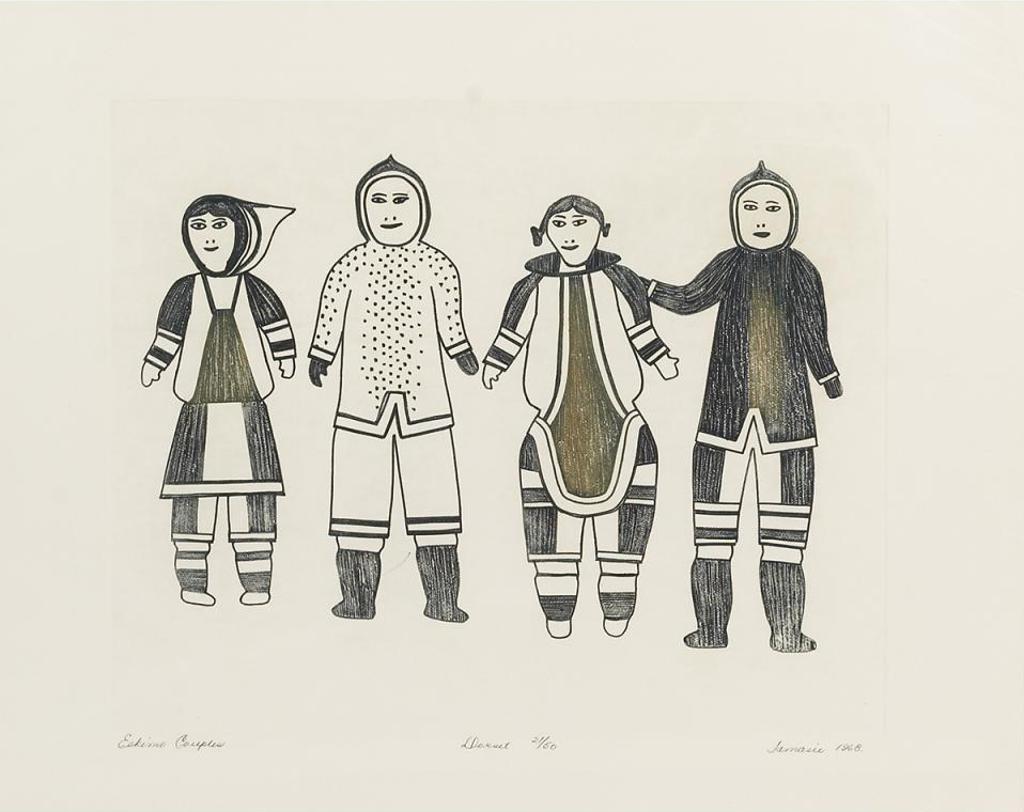 Jamasie Teevee (1910-1985) - Eskimo Couples