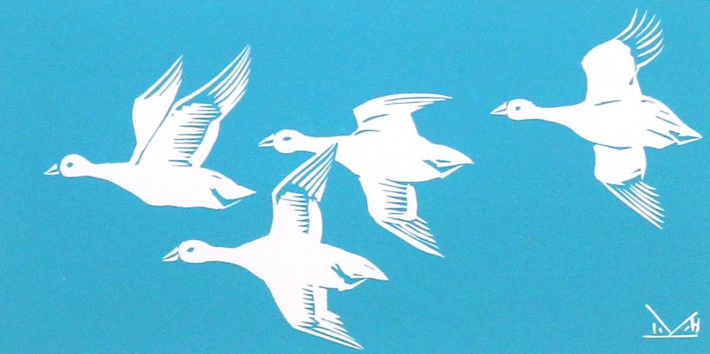 Illingworth Holey (Buck) Kerr (1905-1989) - Snow Geese; ed. #49/100