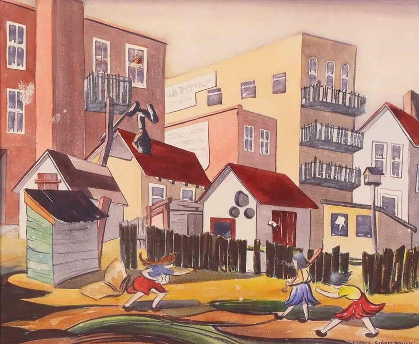 Isabel Stadelbauer (1909-2004) - East Calgary Tenements; 1944