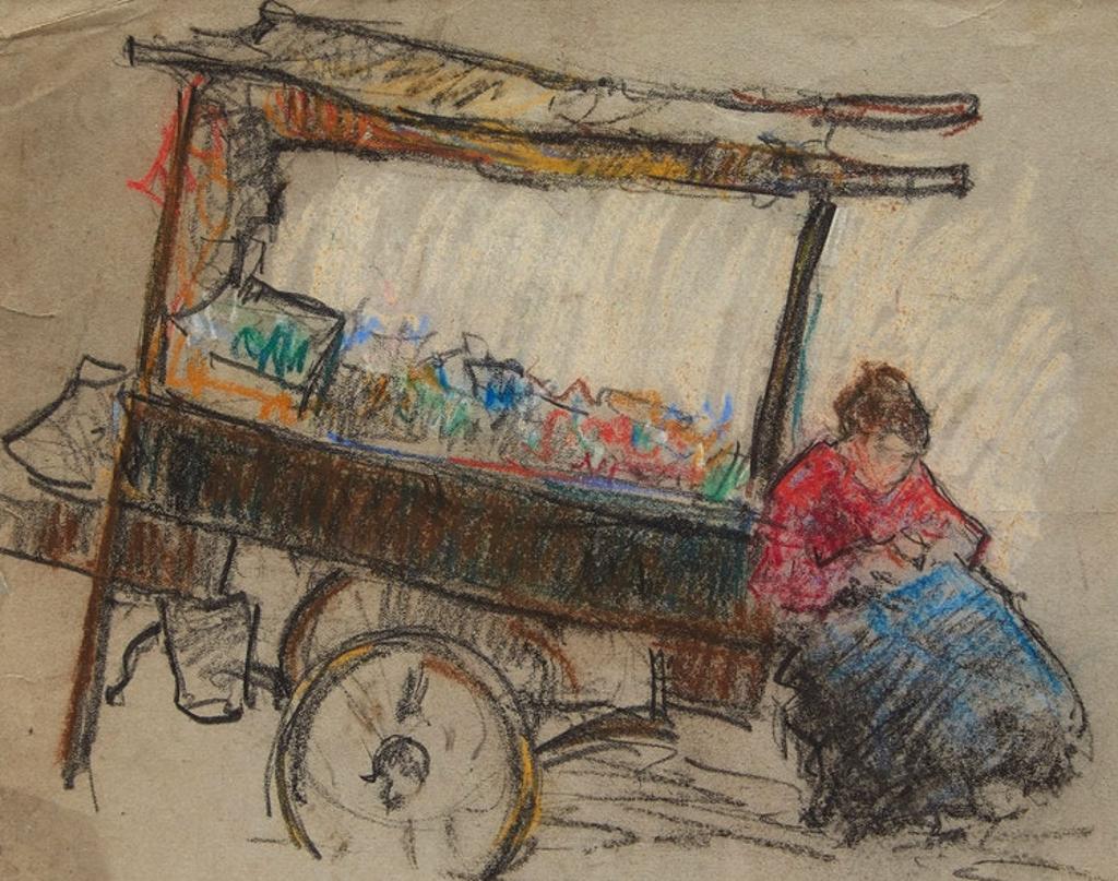 Manly Edward MacDonald (1889-1971) - The Market, Chartres