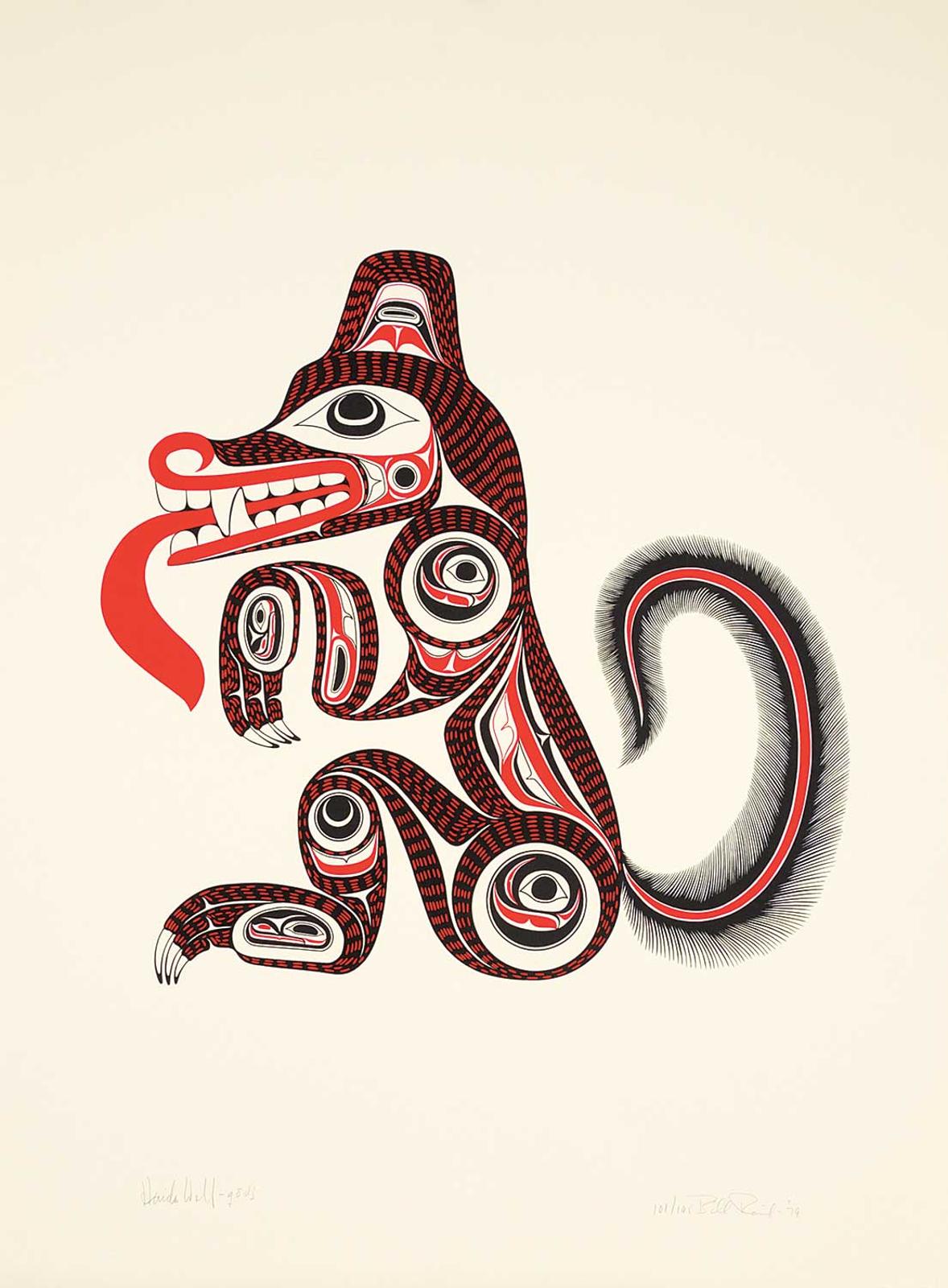 Bill (William) Ronald Reid (1920-1998) - Haida Wolf  #101/195