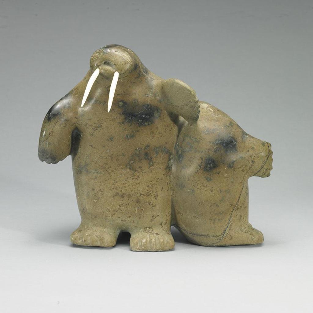 Joanassie Qayuaryuk (1928) - Two Walrus