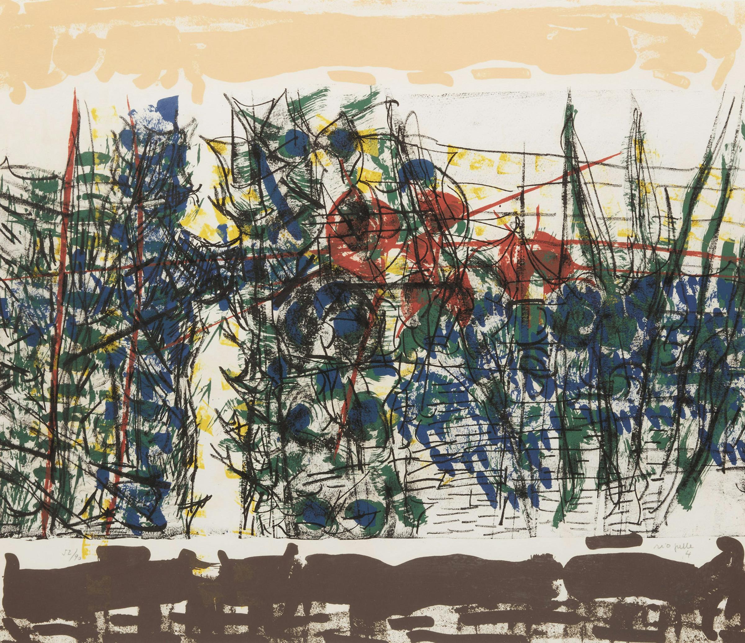 Jean-Paul Riopelle (1923-2002) - Le Sablier-Aprés-midi, 1979