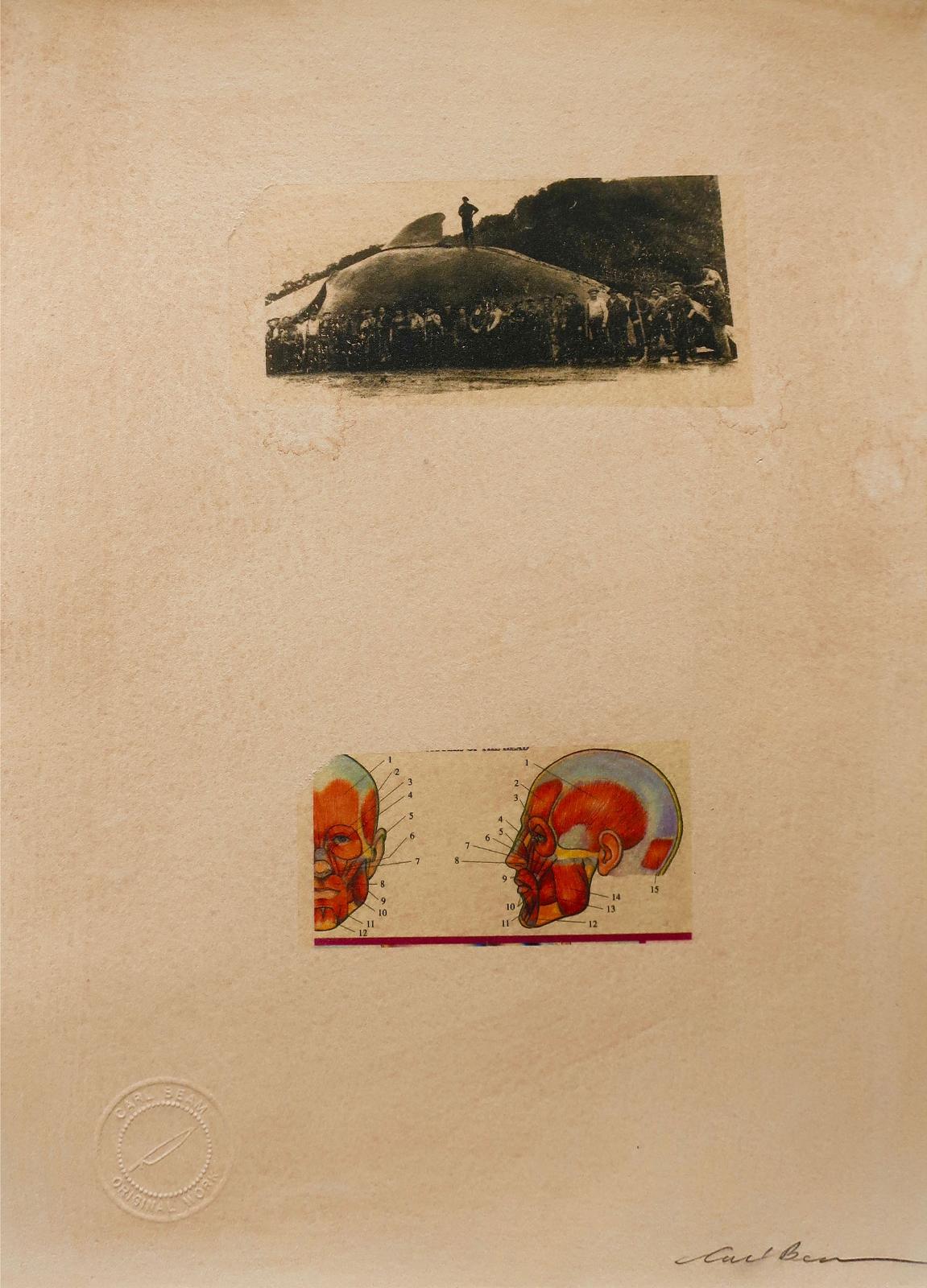 Carl Beam (1943-2005) - Untitled (Whalers/Head Anatomy)