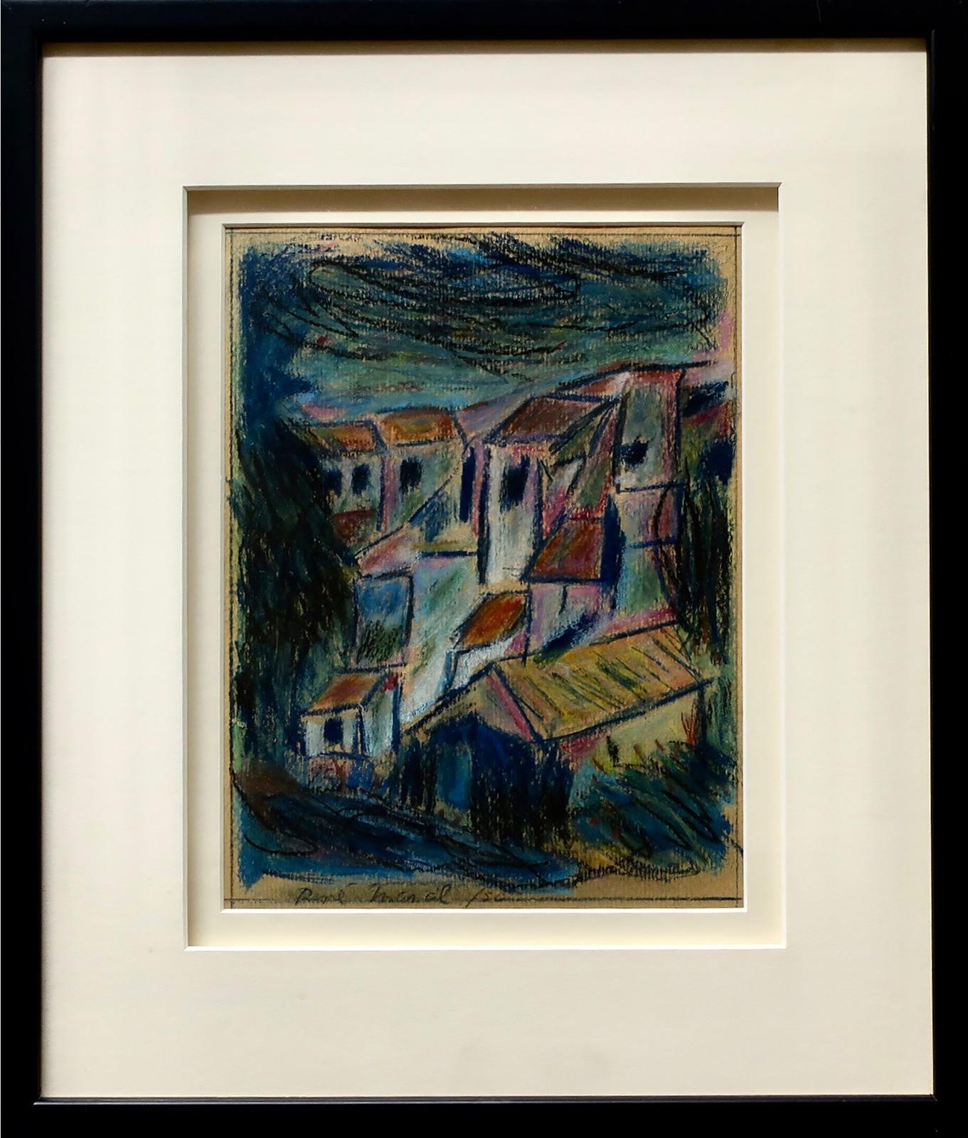 René Marcil (1917-1993) - Village Rooftops