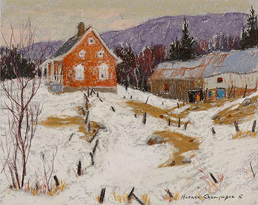 Horace Champagne (1937) - Winding Fence Posts, Cap aux Corbeaux, Baie St-Paul, PQ
