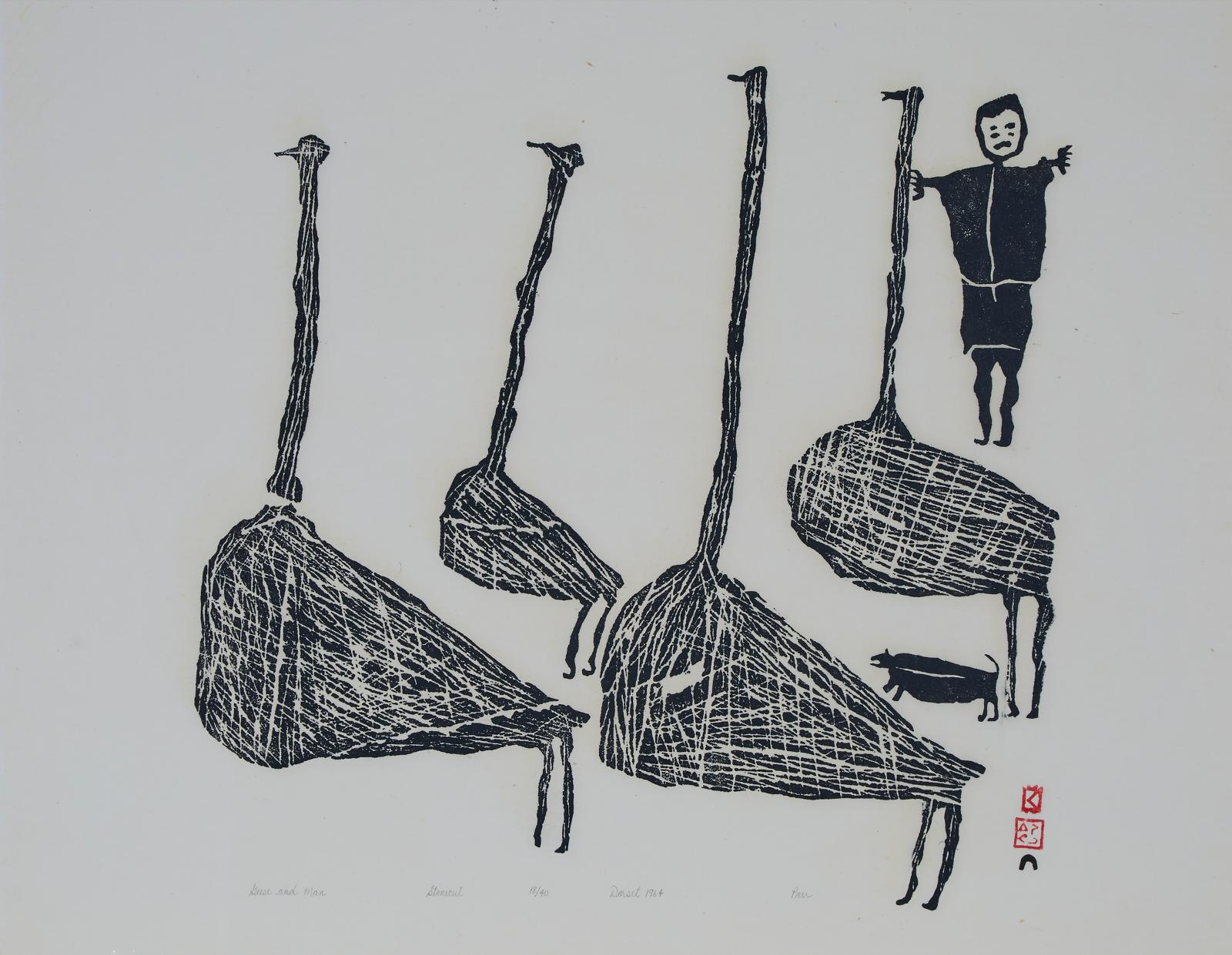 Parr (1893-1969) - Geese And Man