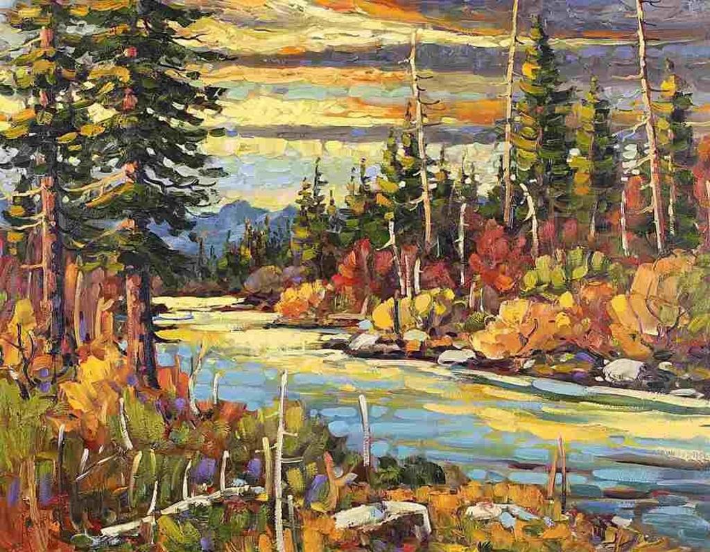 Rod Charlesworth (1955) - Golden Dusk, Near Carmi
