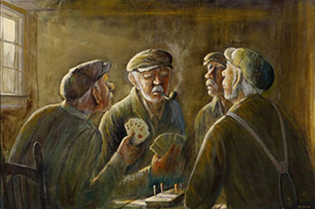 Nelson Surette (1920-2004) - The Cribbage Players (03850/A85-099)