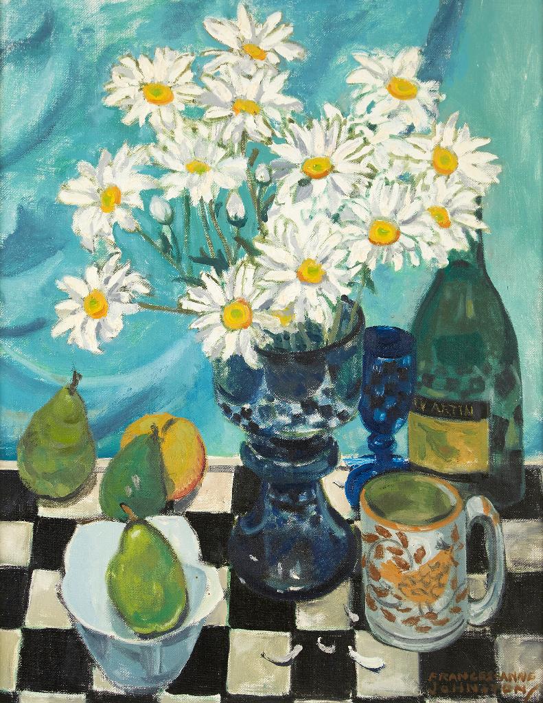 Frances Anne Johnston (1910-1987) - Still Life with 'Mums