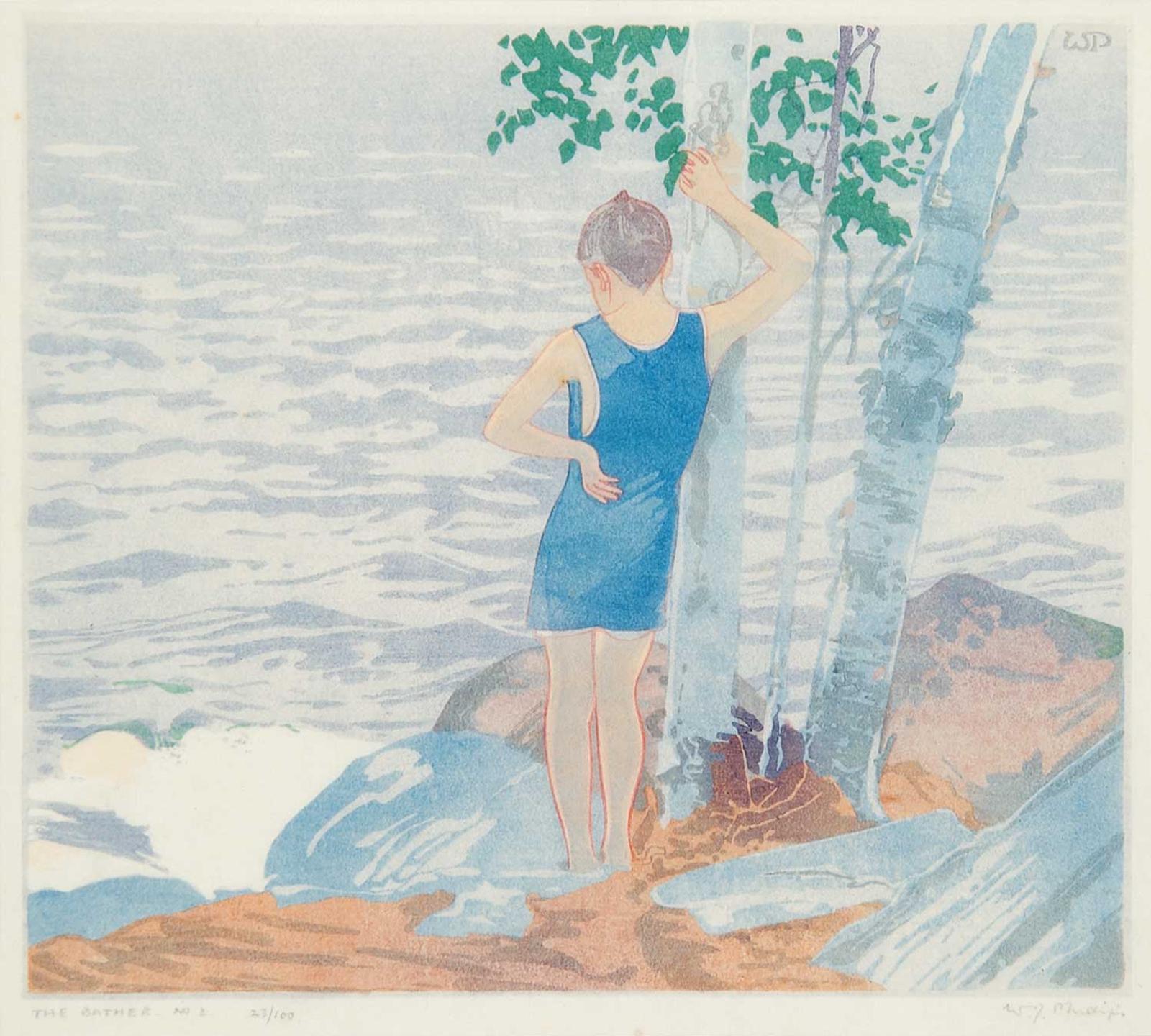 Walter Joseph (W.J.) Phillips (1884-1963) - The Bather No.2 #23/100