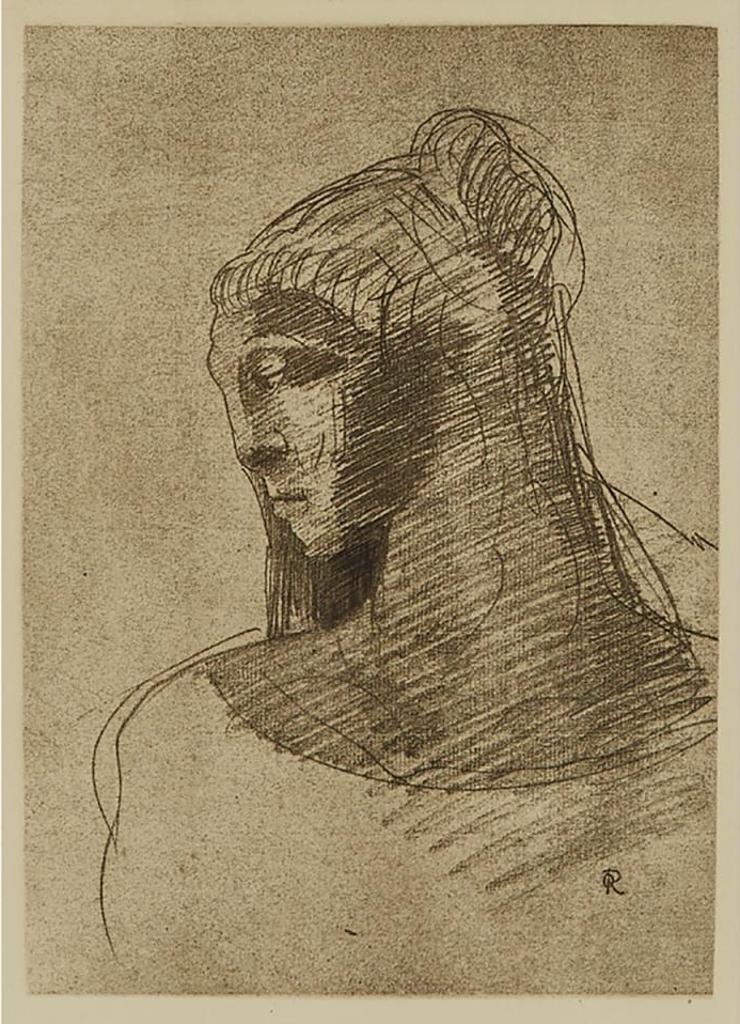 Odilon Redon (1840-1916) - La Vieille (La Tentation De Saint-Antoine), (From The Temptation Of Saint Anthony), 1895, (Vollard Edition, 1933)
