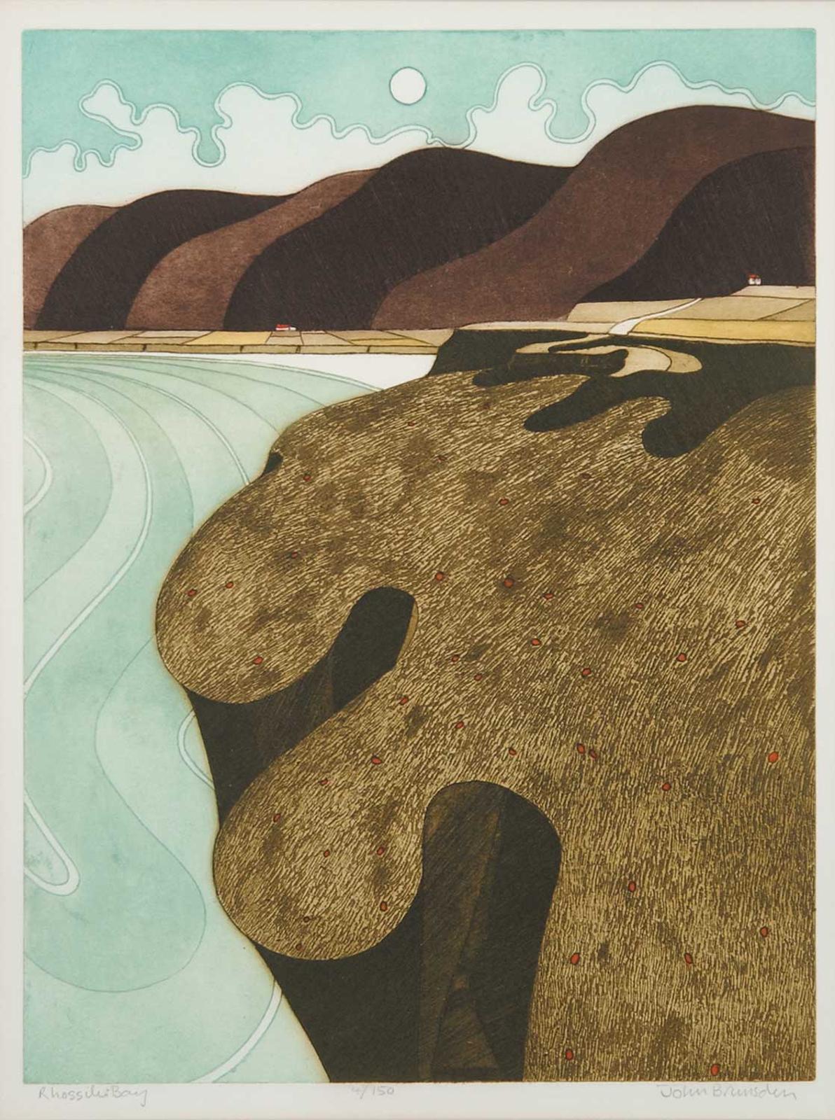 John Reginald Brunsdon (1923-2014) - Rhossili Bay, Wales  #4/150