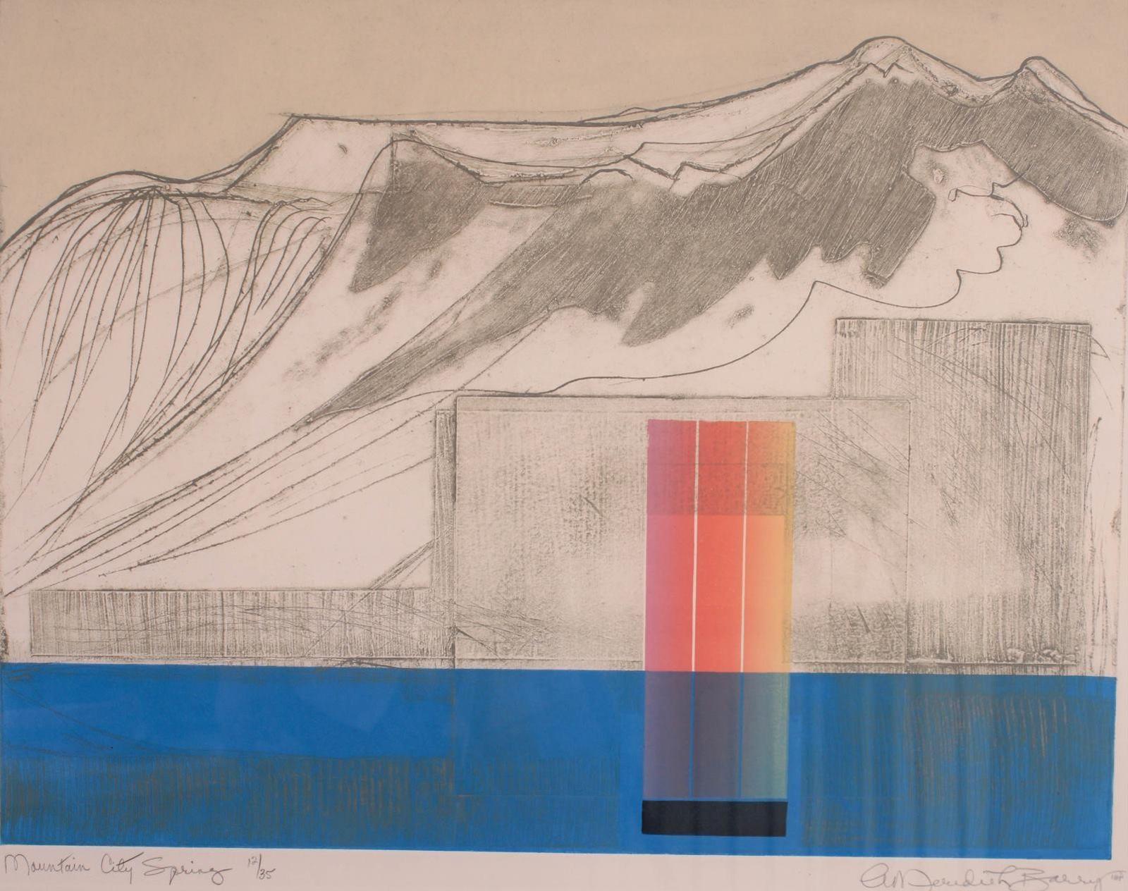 Anne Meredith Barry (1932-2003) - Mountain City Spring; ed. #12/35