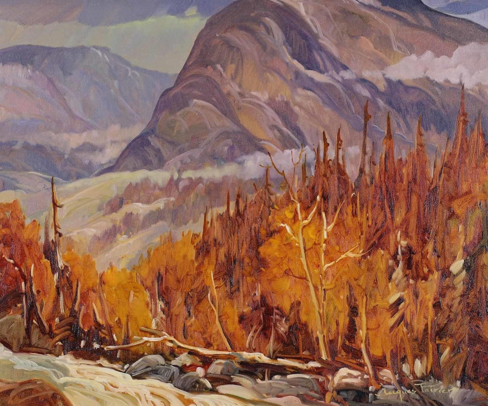 Jacques Poirier (1942-2002) - Temps Brumeux (Parc De La Jacques Cartier)