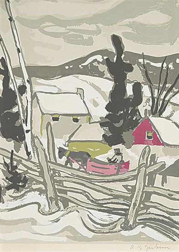 Alexander Young (A. Y.) Jackson (1882-1974) - Sleighing Through the Village