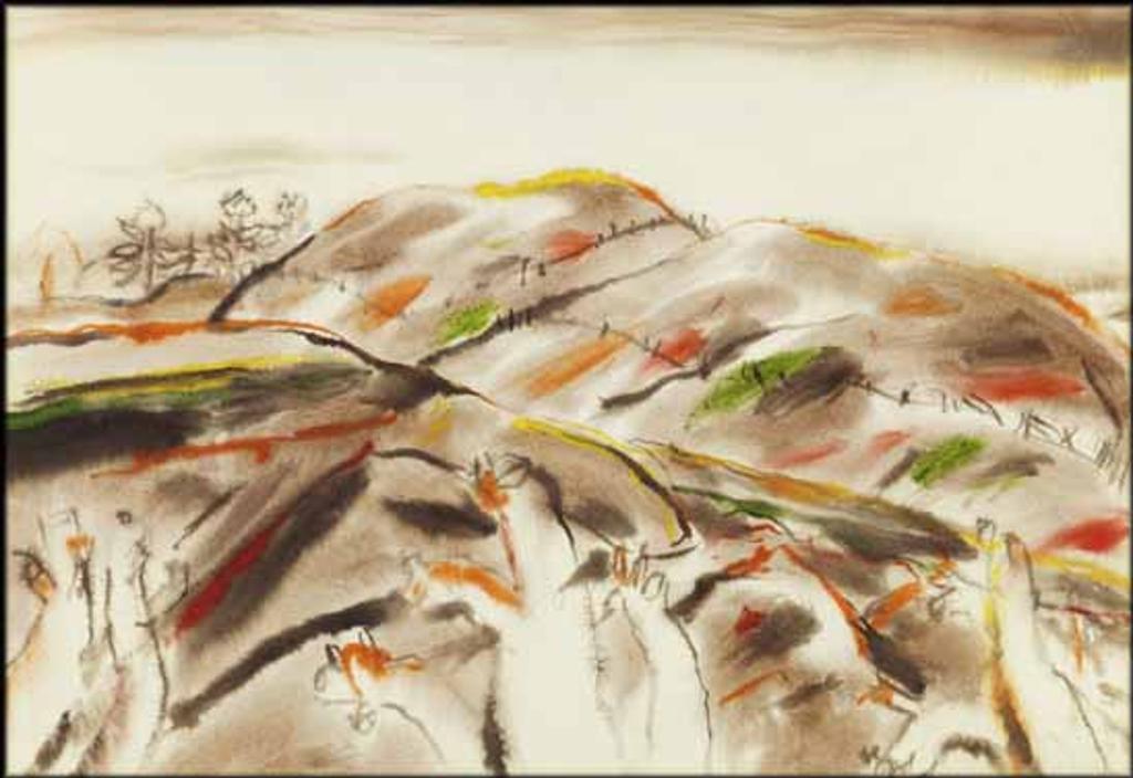David Browne Milne (1882-1953) - Stump Fence III (Fenced Hills), Uxbridge, Ontario
