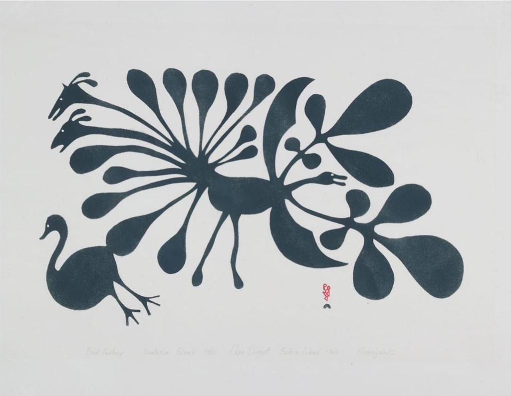 Kenojuak Ashevak (1927-2013) - Bird Fantasy