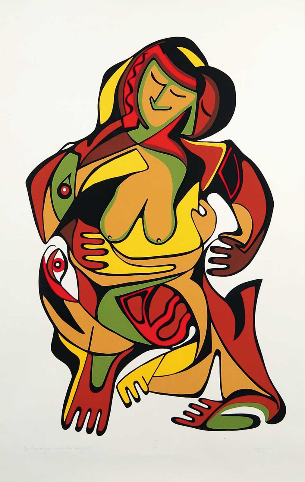 Daphne Odjig (1919-2016) - Nanabojou and His Daughter #17/60