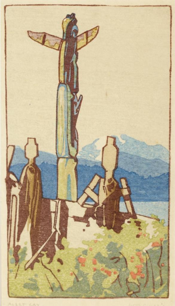 Walter Joseph (W.J.) Phillips (1884-1963) - Totems, Alert Bay