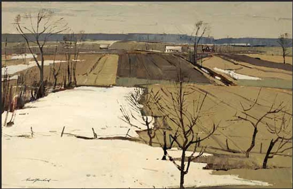 Lorne Holland George Bouchard (1913-1978) - Fields in Spring, St-Benoît, Quebec (Lake of Two Mountains)