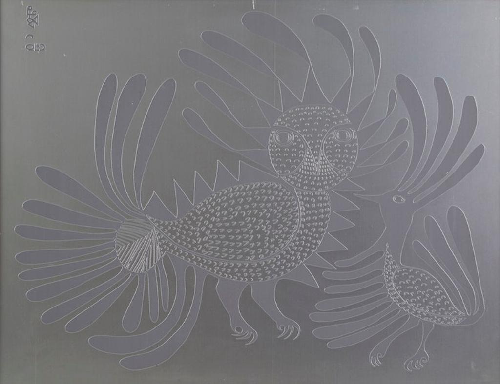Kenojuak Ashevak (1927-2013) - Talking Birds